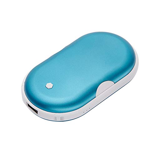 2 in 1 5200mAh Handwärmer USB Taschenwärmer, Wiederverwendbar Powerbank, Mini Doppelseitige Heizung, für Trainieren Angeln Wandern Campen