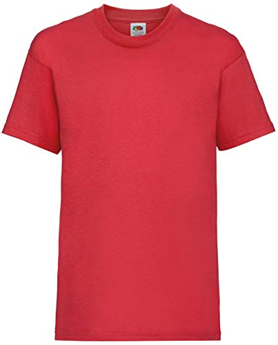 Fruit of the Loom Childrens/Kids Original Short Sleeve T-Shirt (9-11 Years) (Red)
