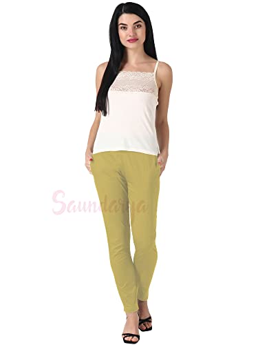 Image of Saundarya Women's Regular Fit Stretchable Cotton Trousers Pants