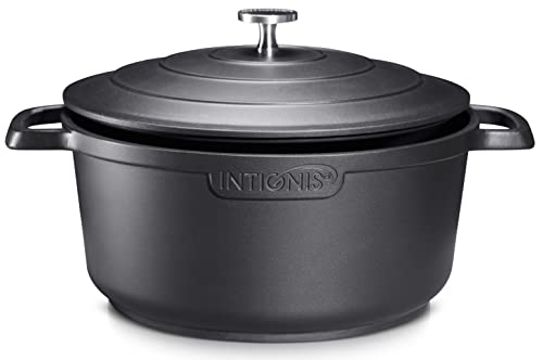 Casseruola antiaderente con coperchio - Alluminio fuso, acciaio inossidabile, - Lavabile in lavastoviglie - Anche per l'induzione
