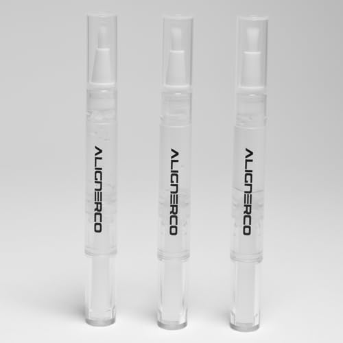 Image of AlignerCo Wired LED Teeth Whitening Kit | Includes 3 (2ml) Whitening Gel Pens, 16-Bulb LED Light Mouthpiece | Gentle & Enamel Safe | Portable & Convenient Tooth Care