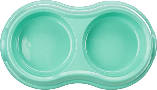 Trixie 24985 Doppelnapf, Kunststoff, 2 × 0,2 l/ø 11 cm/26 × 4 × 14 cm