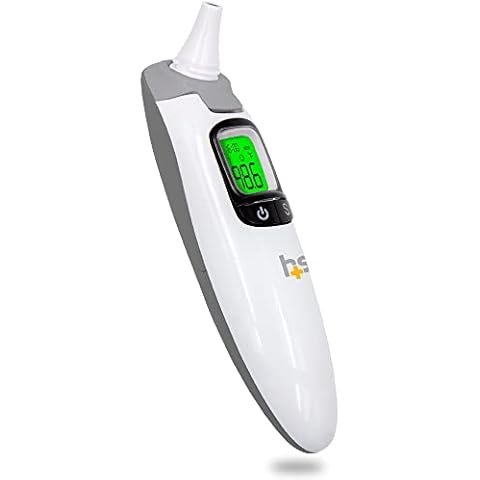 HealthSmart Talking Infrared Ear & Forehead Thermometer, No Probe Covers Needed, FSA & HSA Eligible, Visual Fever Alarm, Audio Readings in English & Spanish, Instant Scan (Pack of 100) Cover