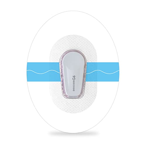 Parches impermeables para sensor Dexcom G6, 50 unidades, transparentes y agradables al tacto, fijación y protección continua del monitor de glucosa durante 10 días