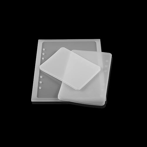 Miniatura 6 de Funda de silicona para cuaderno A5 A6 A7, moldes de resina epoxi de cristal para bricolaje, molde de resina UV, accesorios hechos a mano para libros