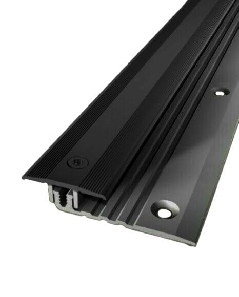 Küberit PPS-Champion Star 4.0 Übergangsprofil versenkt gebohrt Alu eloxiert Schwarz, 4,0-9,5mm Typ 378 2700mm