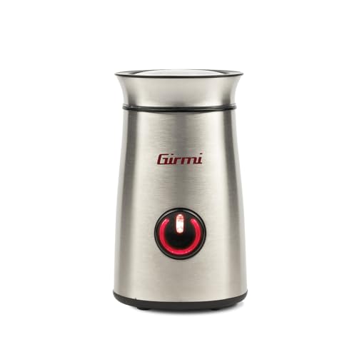Girmi MC01 Macinacaffe, 150 W, Corpo Inox, Capacità 50gr, Funzionamento PULSE, Macina spezie e...
