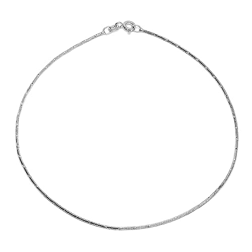 Image of ZAVYA 925 Sterling Silver Modest Chain Anklet | Gift for Women & Girls | With Certificate of Authenticity & 925 Stamp