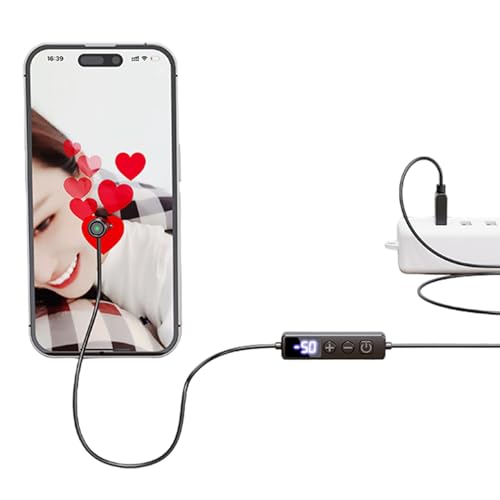 Genérico Automático De Pantalla,Automático Para Teléfono | Velocidades Ajustables Pantalla Digital Para Transmisiones en Directo Teletrabajo Juegos Pruebas de Apps Compras 