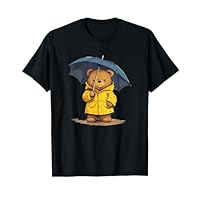 Weather the Storm with a Teddy Bear Outfit in Raincoat T-Shirt