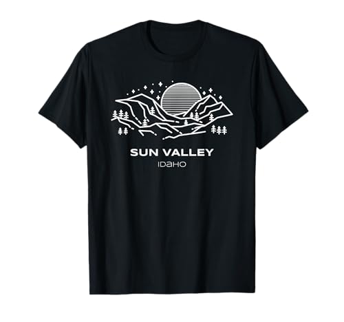 Cool Sun Valley Mountains Hike and Explore Idaho T-Shirt