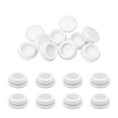 Image of 10PCS 7 /8inch White Hole Plugs Rubber Plugs for Holes, 22mm Screw Hole Plugs DD044-22W