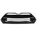 KUAFU Upper Lower Grill Compatible with 2017 2018 2019 Toyota Corolla LE XLE 5311102B00 5311202730 Front Bumper Hood Grille