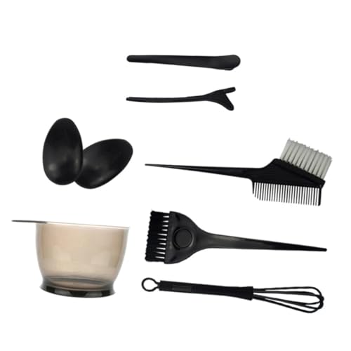 Beaupretty 8pcs Hair Coloring Bowl and Brush for Dyeing Professional Hair Dyeing Kit for Salon Home Use