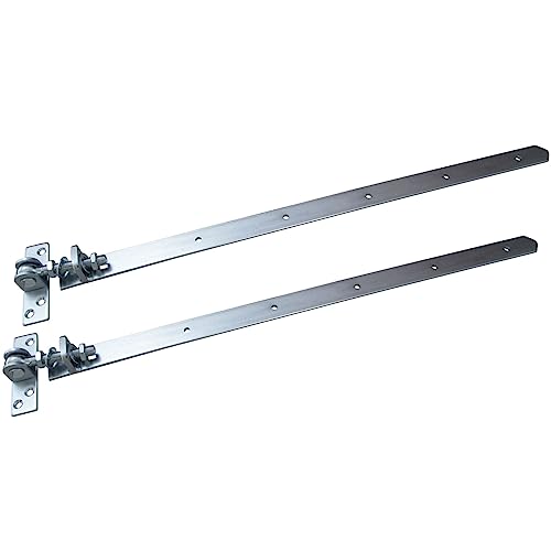 2 x SOTOOLS Gartentorband M16 verstellbar 835-865 mm Stahl verzinkt Gartentorscharnier Torscharnier