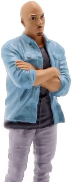 Miniatura 6 de American Diorama Car Meet 3 Figura 6, azul 76331 - Figura 118 a escala - Accesorio de diorama