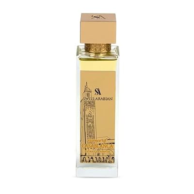 Swiss Arabian Essence of Casablanca - Arabian Perfumes for Women and Men - Long Lasting Extrait de Parfum - Fruity, Amber, Musk Perfume - 3.4 oz