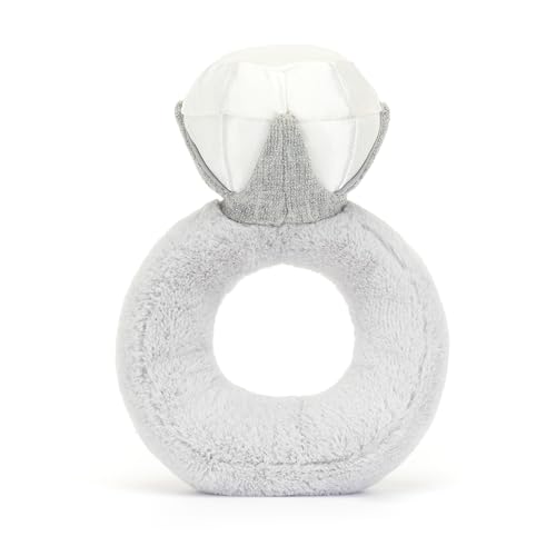 Jellycat Amuseables Diamond Ring Stuffed Toy, 8 inches - Wedding Ring Plush - Engagement and Wedding Gift - Image 3