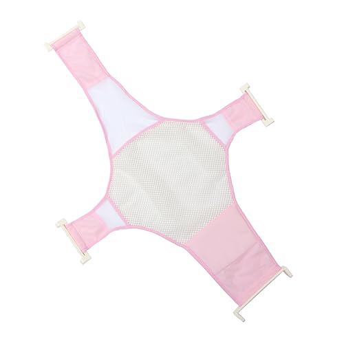 Yardwe 1Pc Adjustable Slip Bath Net for Newborns Comfortable Mesh Bath Seat Support for Safe Multi Purpose Bathing Supplies Slip Pink Color