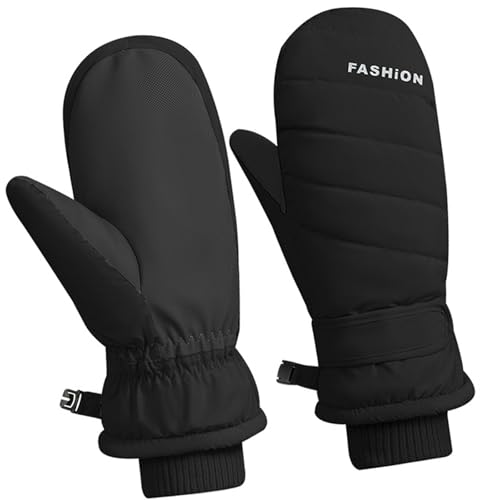 jiahesuw 1pair Winter Waterproofed Insulated Gloves Outdoor Sports Mittens Skiing Gloves for Outdoor Sports and Snow Activity