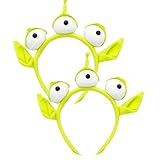 Leziazany Alien Headband Toy Stretchy Plush Eyeball Headband Three Eye Plush Alien Monster Headband for Christmas Party Cosplay