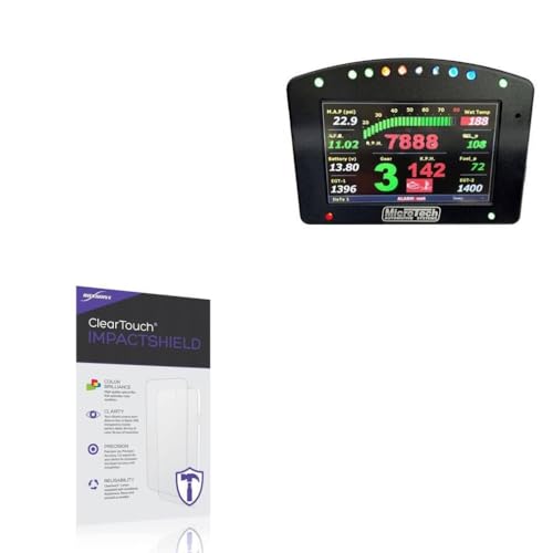 BoxWave Screen Protector Compatible with Microtech Pro Dash Logger Gen2 (5 in) - ClearTouch ImpactShield (2-Pack), Impenetrable Screen Protector Flexible Film