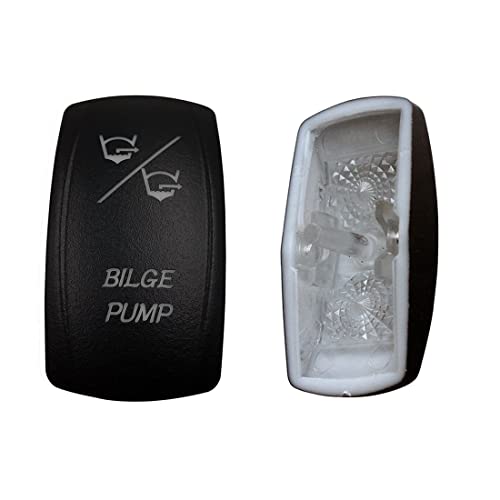 Image of Laser Etched Backlit Switch Cover Cap for Car Boat Dashboard Rocker Switch