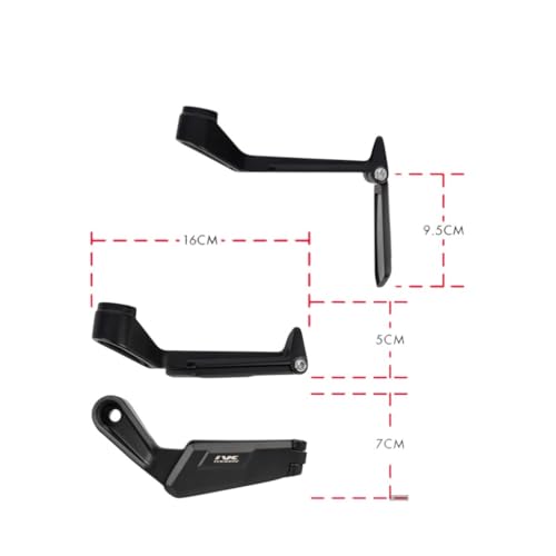 Image of SGTB Universal Bar End Clutch Brake Lever Guard for Motorcycle & Scooters for Bikes MT 15 R15 V3 V4 M FZS FZX FZ FI Apache RTR 310 RTR 200 4V RTR 180 RTR 160 4V RTR 160 with Foldable Rear View Mirror