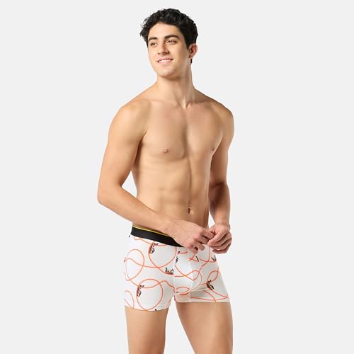 Image of Bummer Printed Micro Modal Trunks Underwear for Men - Ultra Soft & Breathable, 3 Times Softer Than Cotton, Anti-Bacterial, Stretchable for Ultimate Comfort & Style, Pack of 1 (A Shark Tank Product)