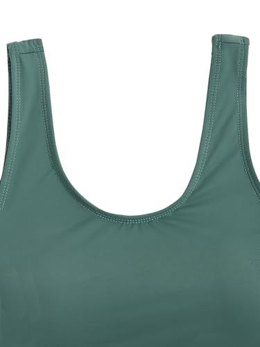 COZYEASE Girl's 3 Piece High Waisted Swimsuit Beach Bathing Suit with Tropical Cover Up Shorts3