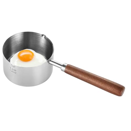 Cacerola para salsa de inducción - Cacerola de acero inoxidable, sartén antiadherente | Olla de leche con mango ergonómico, cerola multiusos para sopa, pasta, hervir, cocinar al vapor, utensilios de