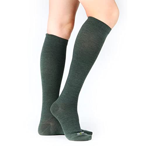 Image of ja vie 80% Merino Wool Ultra Soft 15-20mmHg Graduated Compression Socks for Women & Men