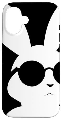 Carcasa para iPhone 16 Funny Bunny - Gafas de sol Cool Sunglas Rabbit