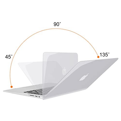 『MOSISO 対応機種 MacBook Air 13 インチ A1369 ／ A1466 専用（2010-2017) プラスチック ハードケース 薄型 耐衝撃 保護 シェルカバー (クリア)』の4枚目の画像