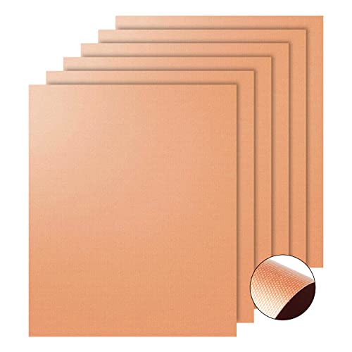 Dsoar Grill Mat Set of 6 Non-Stick BBQ Sheets Grill Mats Reusable & PFOA Free, 13x15.7inch(Copper)