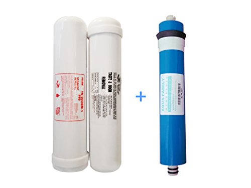 Depuragua Lot de 2 filtres et membrane pour osmoseur daquarium