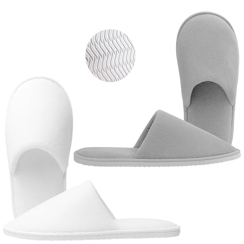 AevYxq 2 Hotelslipper, Hausschuhe Gäste, Weiche Hausschuhe...