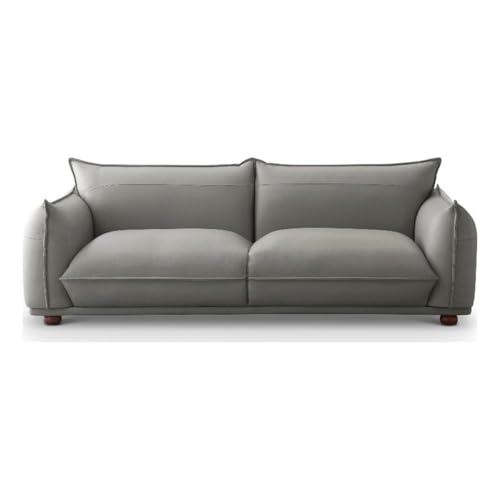 Pemberly Row Mid-Century Modern Luxury Living Room Couch in Gray