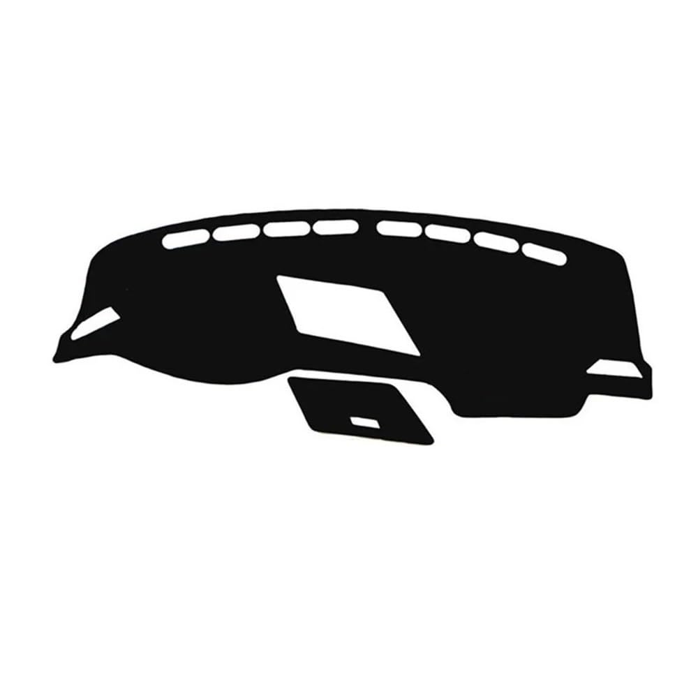 Coche Fundas Salpicadero Compatible Con VW Para Tiguan 2016 2017 2018 2019 2020 2021 2022 2023 Protectora Salpicadero Alfombrilla Coche Parasol Alfombra(LHD,Black(Black Edge))