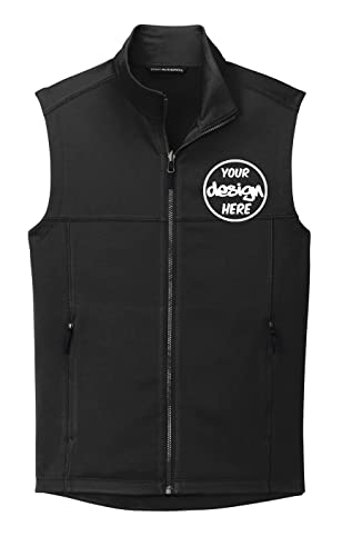 INK STITCH Men F906 Custom Personalized Embroidery Logo Texts Collective Smooth Fleece Vests2