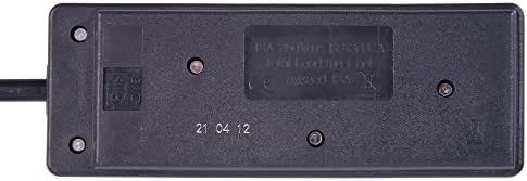 pro elec 2118 BLACK 5M 2 gang 5m black extension lead