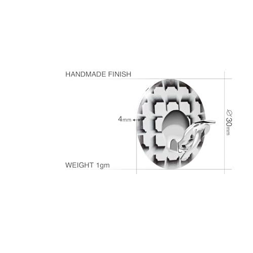 Retro Large Round or Flower Clip on Earrings, Non Pierced Ears for Women (Style 12 - White Black)