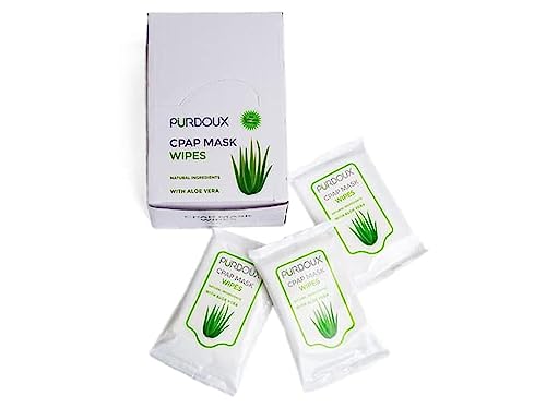 100% Cotton CPAP Mask Wipes Travel Box Unscented with Aloe Vera (70 wipes)-CPAP Supplies, CPAP Accessories