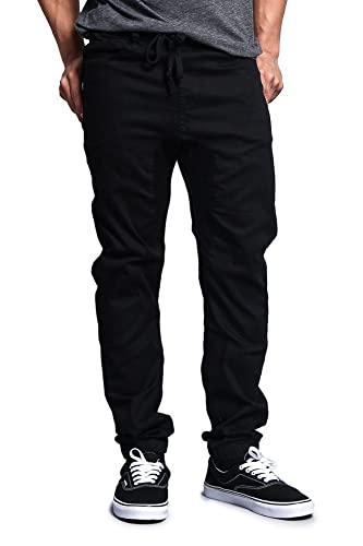 Men's Casual Twill Stretch Jogger Pants