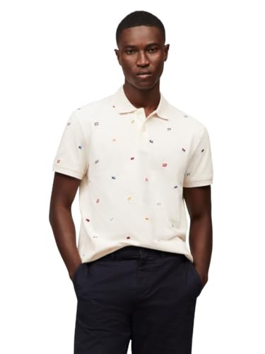 Image of Tommy Hilfiger Men's Short Sleeve Polo Shirts in Regular Fit With Stretch and Organic Pique Cotton
