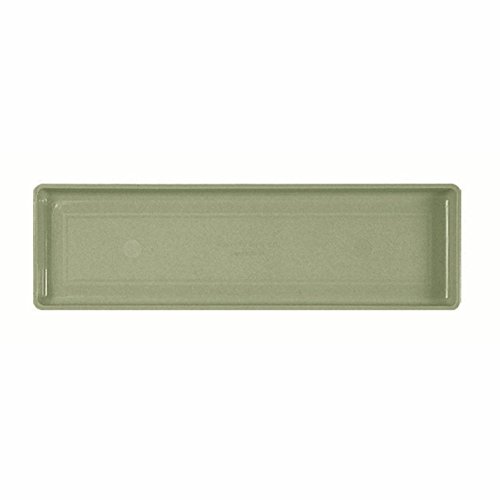 Plastic Flower Box Tray, Hunter Green, 28-Inch