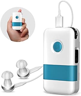 Pocket Hearing Aid for Seniors, Rechargeable Hearing Amplifier Aid with Noise Cancelling for Adults, High Power Sound amplifier for Mild to Severe Hearing Loss, Adjustable 2 Modes Hearing Devices for Elderly People, Both Ear