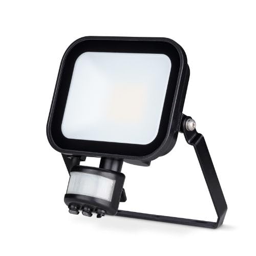 JCC Niteflood Black Metal 20W LED Floodlight with PIR, IP65 [Energy Class E]