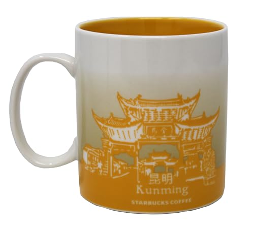 Taza de Cerámica Starbucks Kunming 16 Oz miniatura 2