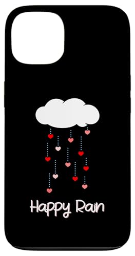 Happy Rain Lover Cloud Heart Raindrops 킢 JV X}zP[X iPhone 13 p